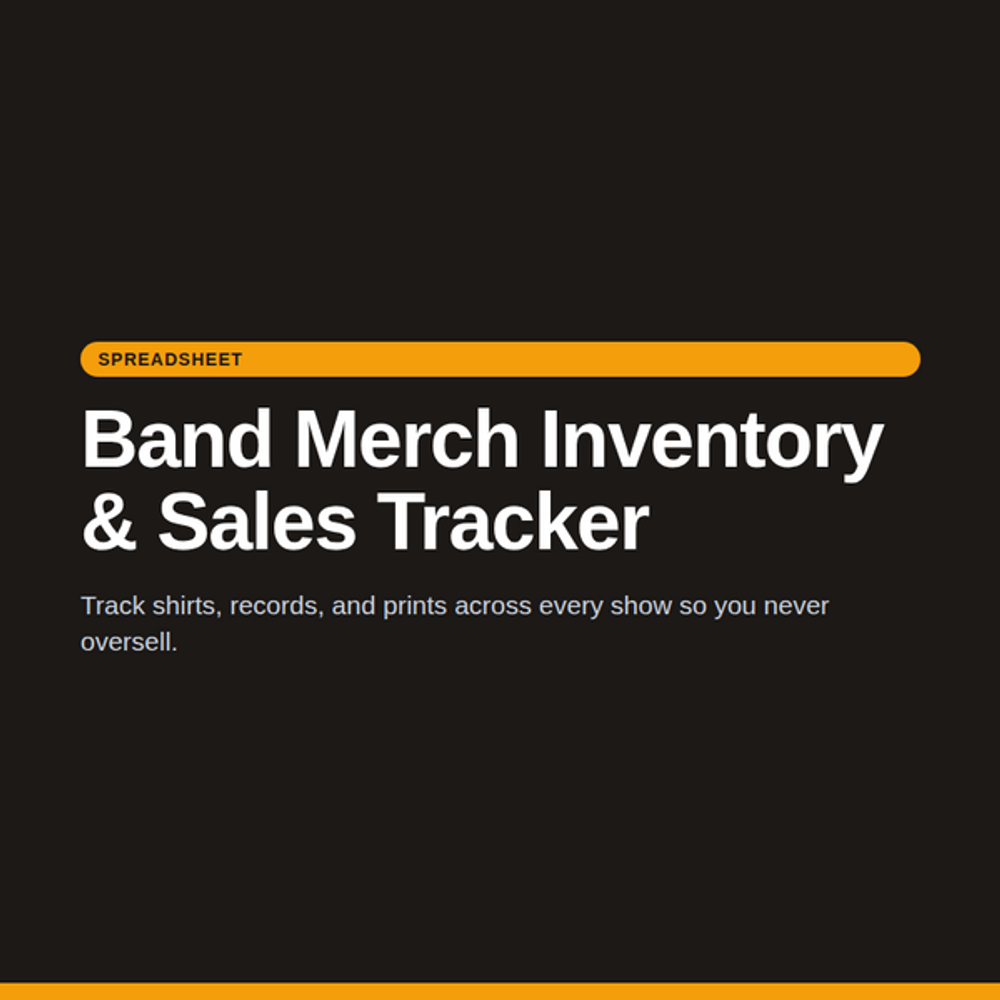 Band Merch Inventory & Sales Tracker